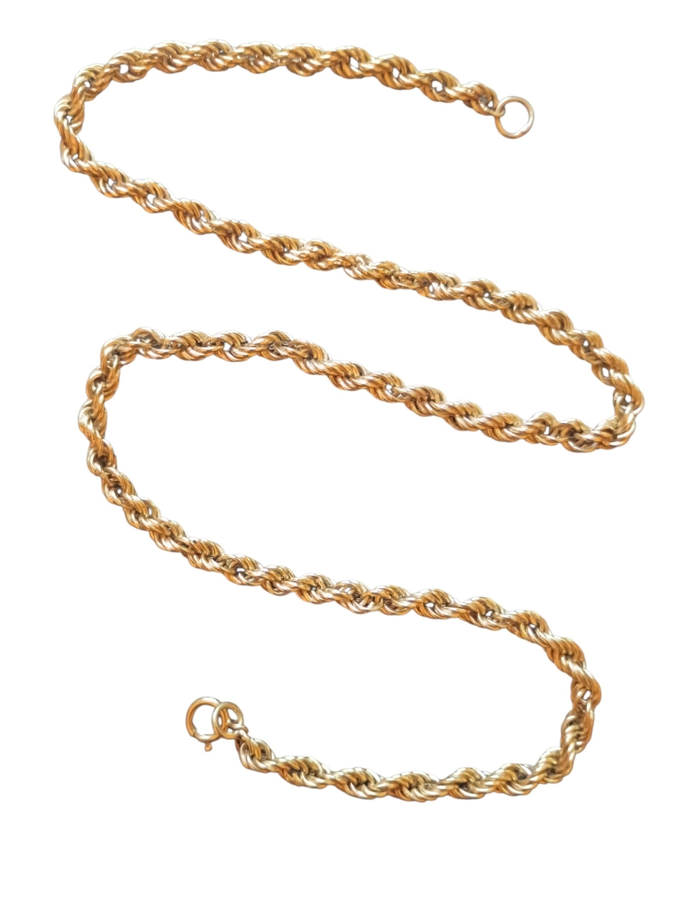 Classic 10k Gold Rope Chain Necklace - Women's Jewelry - Picture 3 of 5